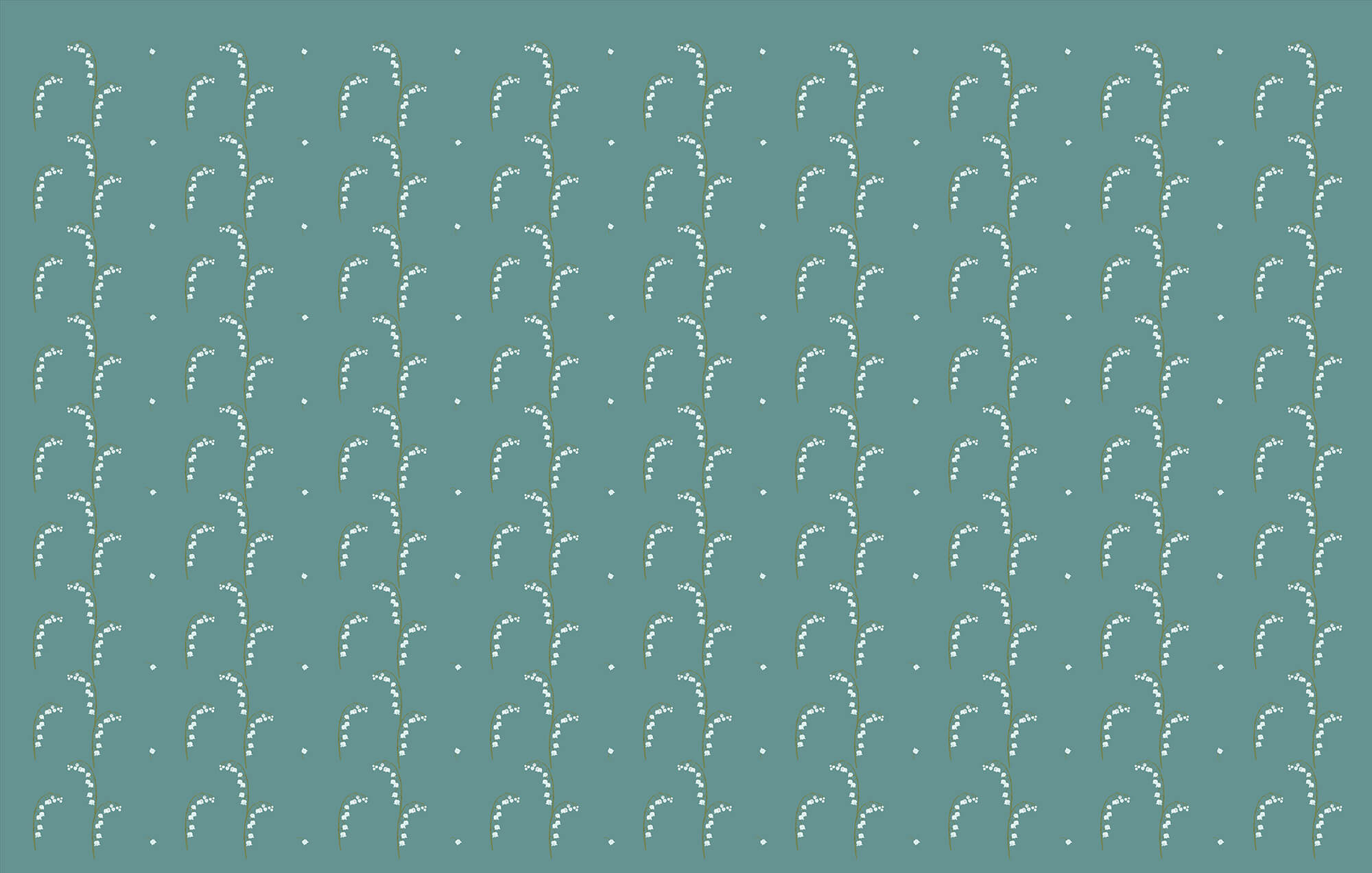 Pattern of white flowers on a blue background Pattern of white flowers on a blue background