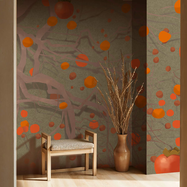 Strom s oranžovými plodmi Strom s oranžovými plodmi