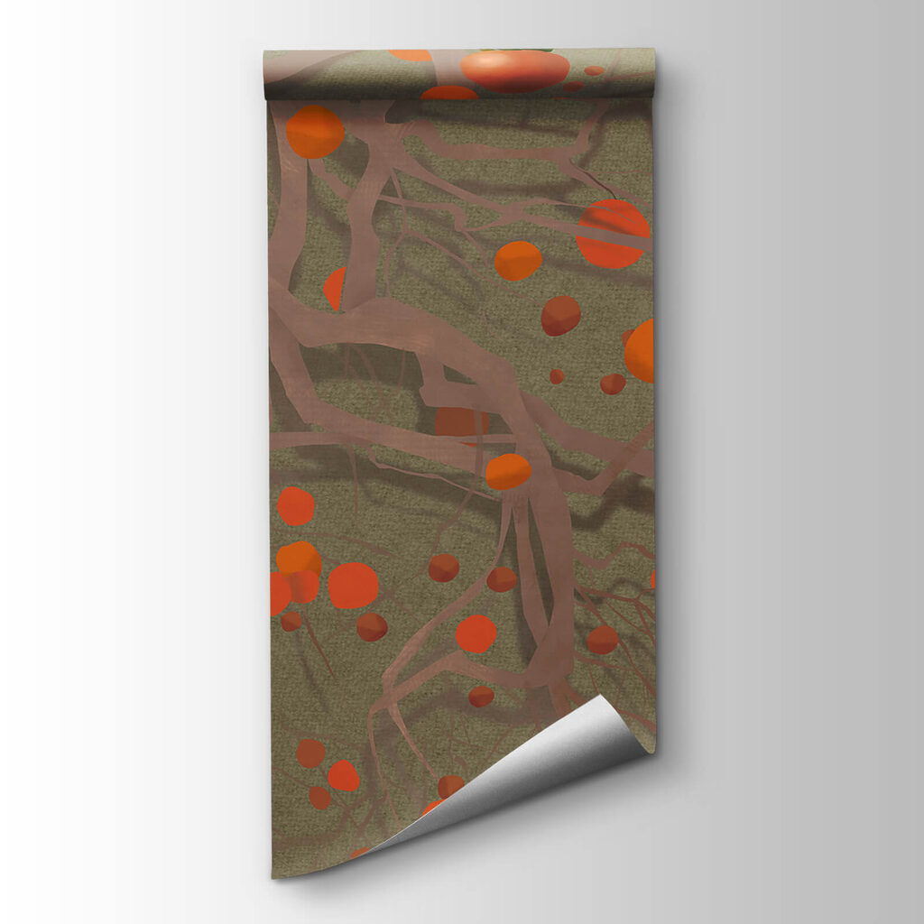 Tree with orange fruits Tree with orange fruits