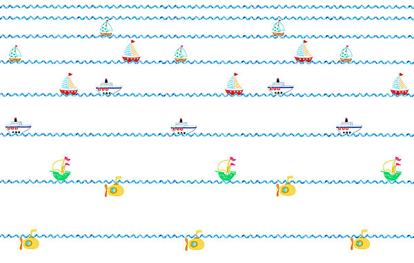 Pattern of boats and submarine Pattern of boats and submarine