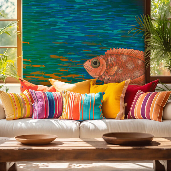 Ryby plávajúce vo vode Ryby plávajúce vo vode