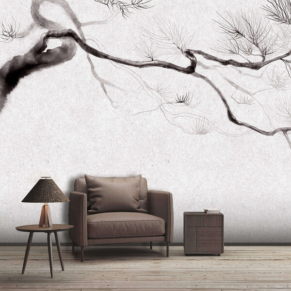 Vetva stromu s konármi Vetva stromu s konármi