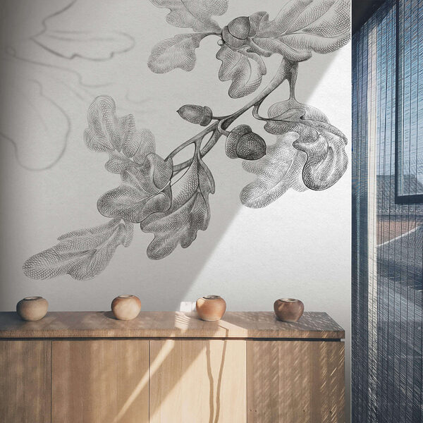 Kresba vetvy s listami Kresba vetvy s listami