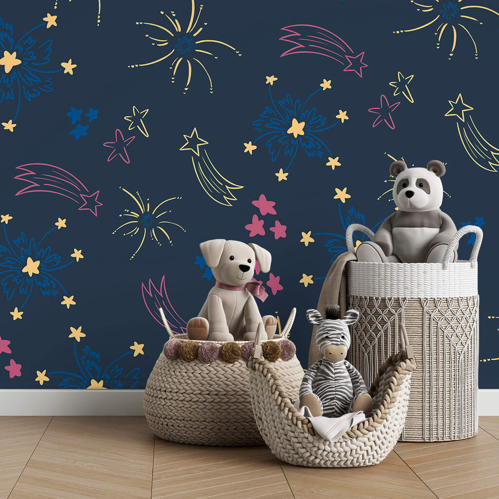 Vzor ohňostroja a hviezd Vzor ohňostroja a hviezd