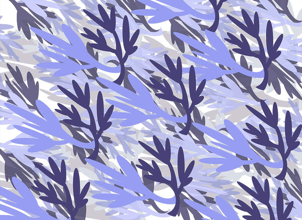 Pattern of blue and purple leaves Pattern of blue and purple leaves