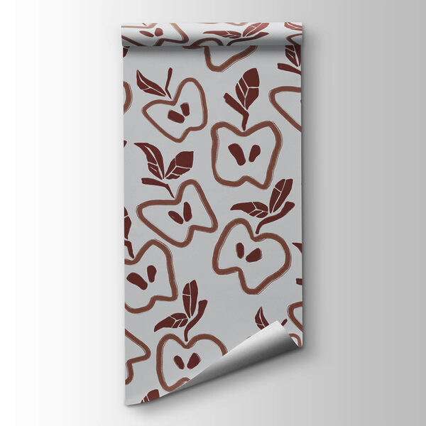 Pattern of apples and leaves Pattern of apples and leaves