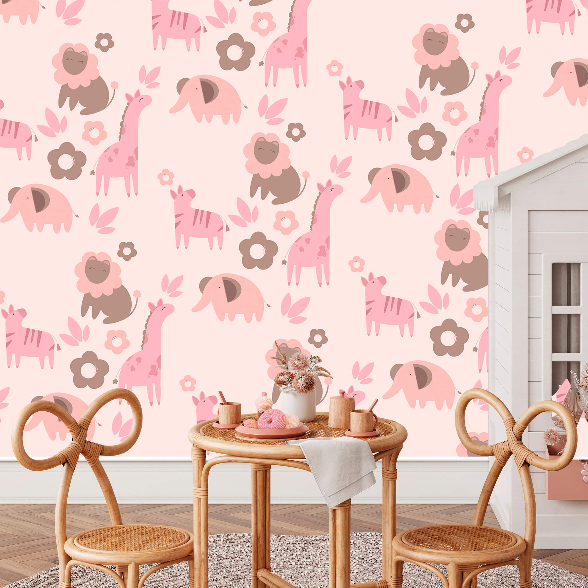 Vzor zvierat a kvetov Vzor zvierat a kvetov