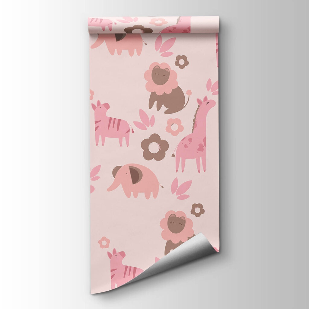 Pattern of animals and flowers Pattern of animals and flowers