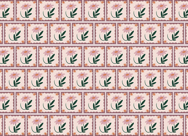 Pattern of flowers and leaves Pattern of flowers and leaves