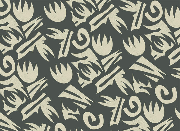 Pattern of white and gray leaves Pattern of white and gray leaves