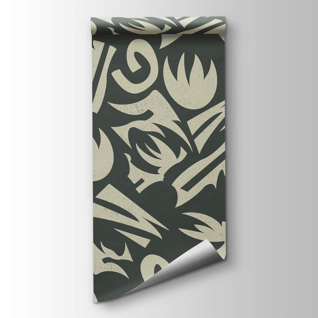 Pattern of white and gray leaves Pattern of white and gray leaves