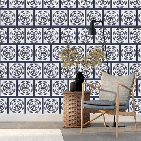 Vzor štvorcov a vzor kvetu Vzor štvorcov a vzor kvetu