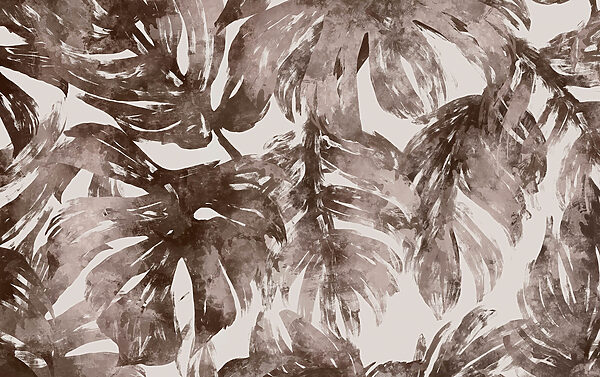 - Abstract foliage in earthy tones