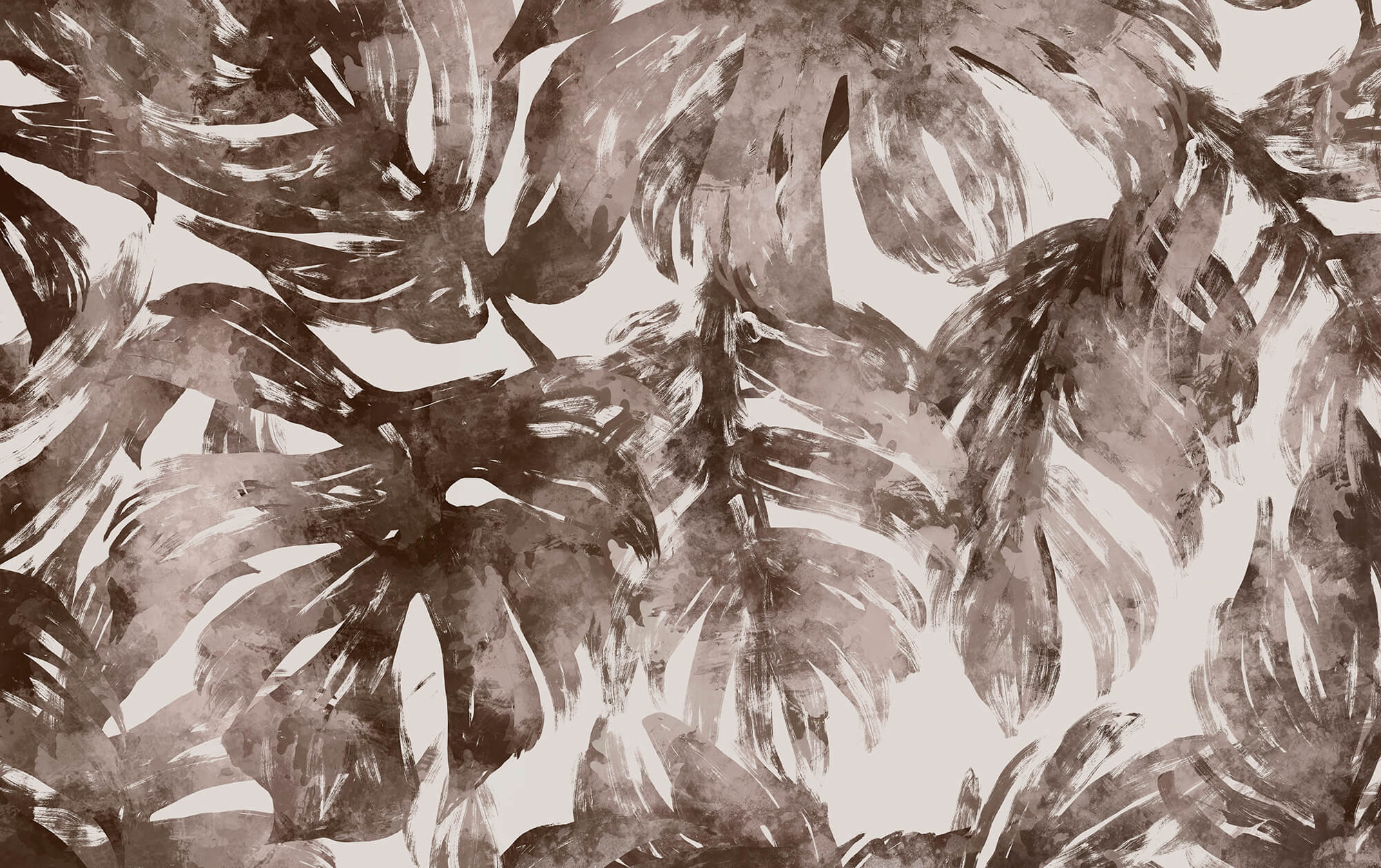 - Abstract foliage in earthy tones