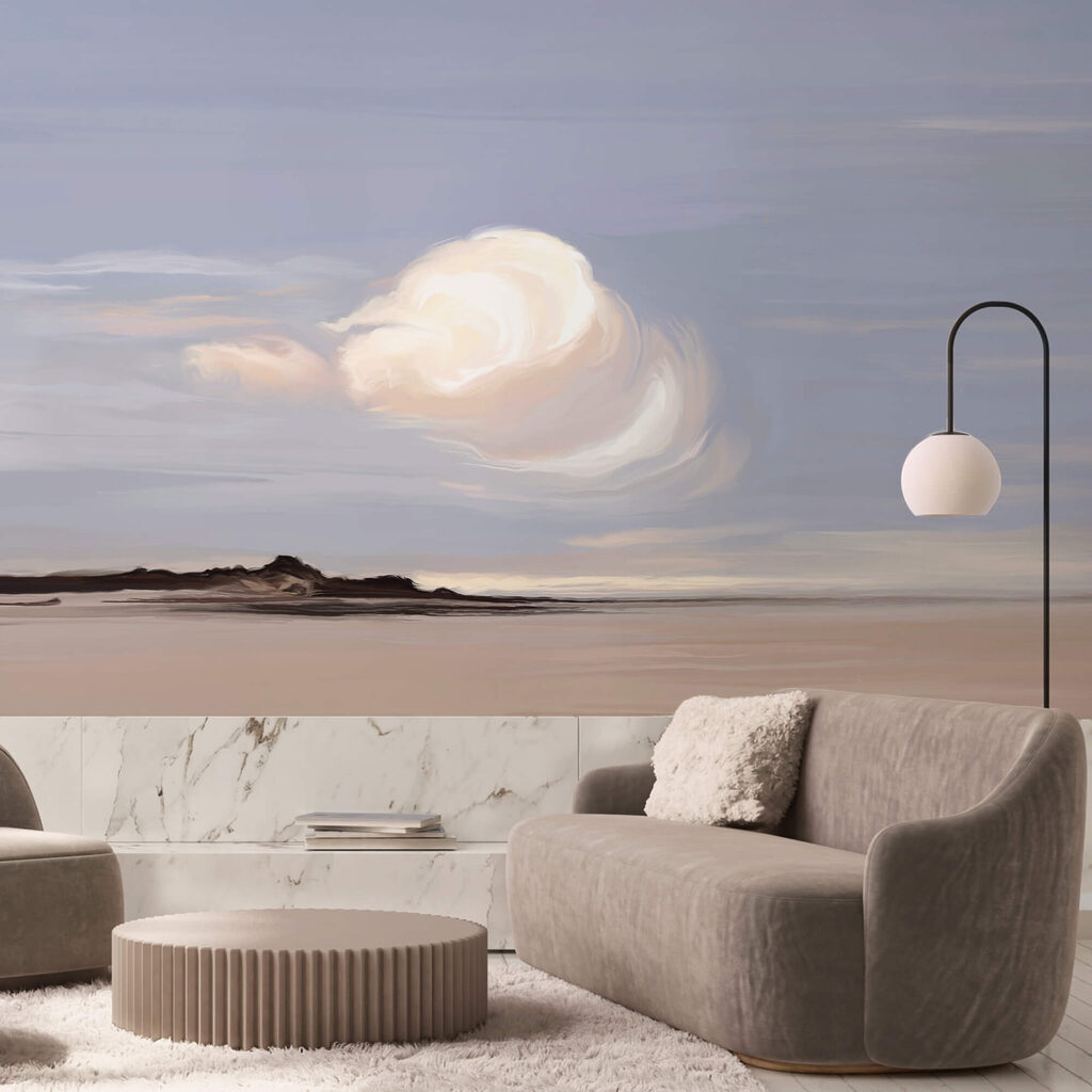 Biely oblak na oblohe