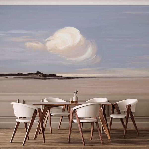 Biely oblak na oblohe