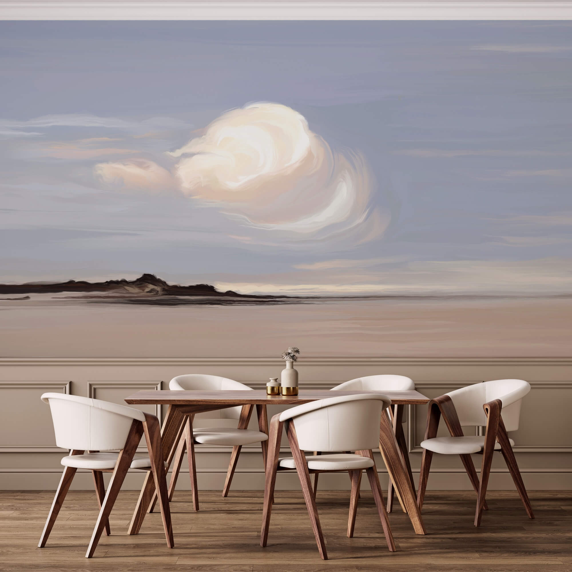 Biely oblak na oblohe