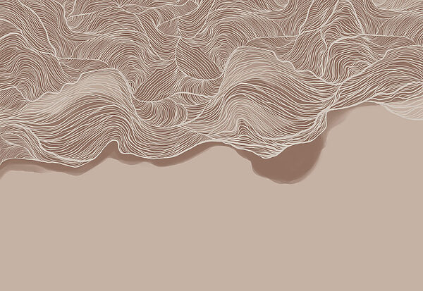 Brown and white wavy pattern Brown and white wavy pattern