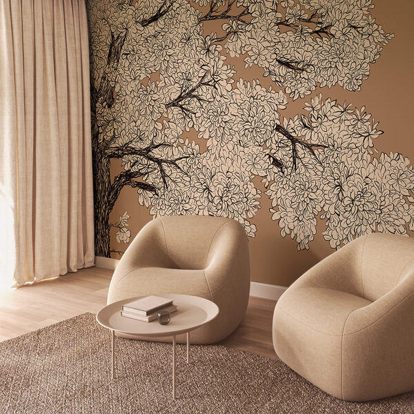 Strom s bielymi kvetmi