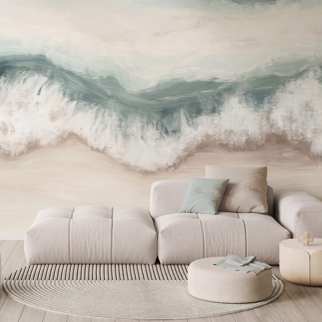 Vlna narážajúca na pláž