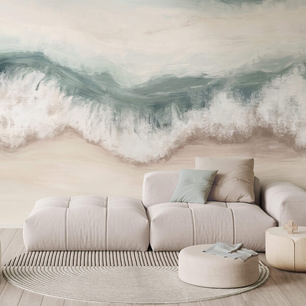 Vlna narážajúca na pláž