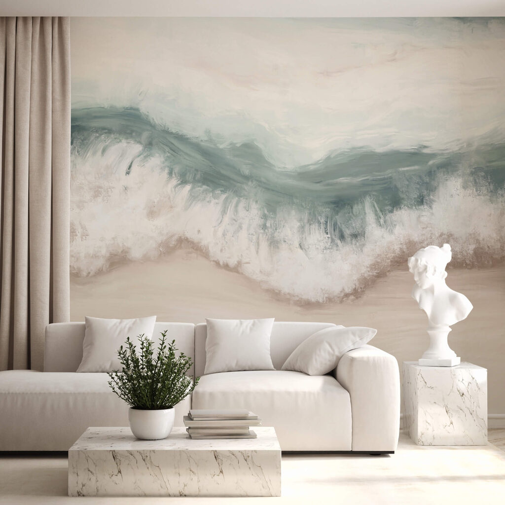 Vlna narážajúca na pláž