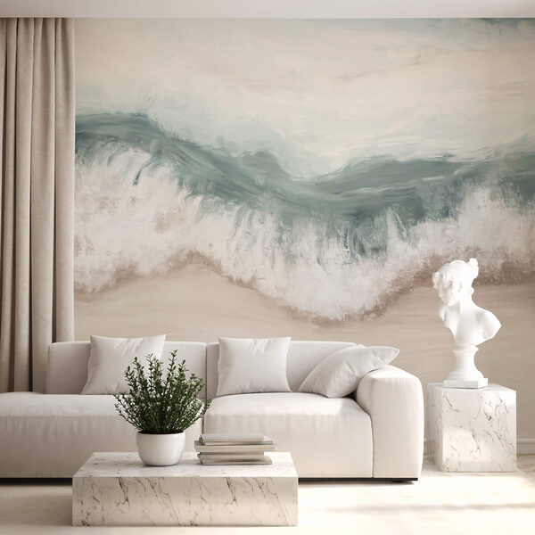 Vlna narážajúca na pláž