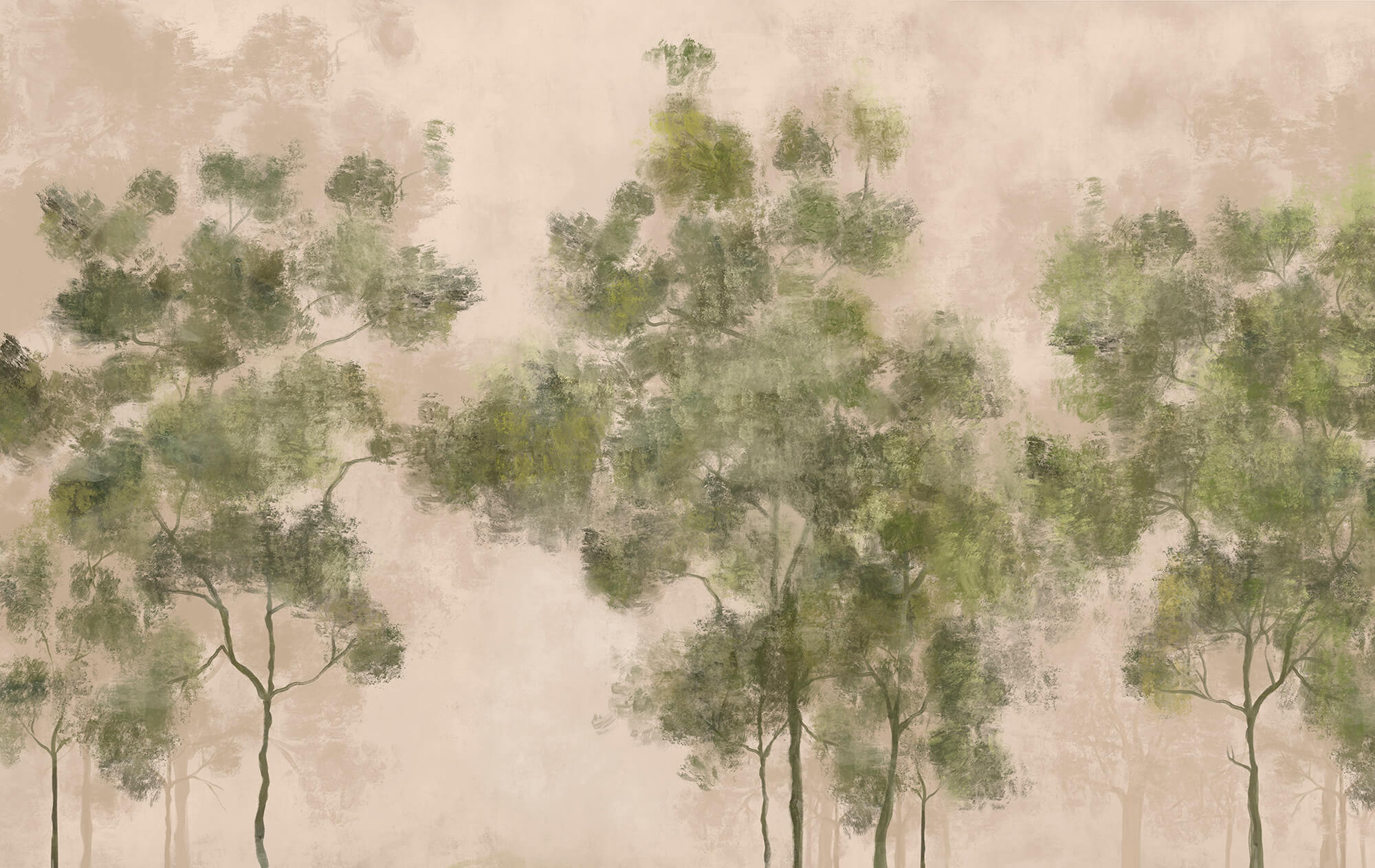 Group of trees with green leaves Group of trees with green leaves