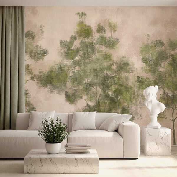 Skupina stromov so zelenými listami Skupina stromov so zelenými listami