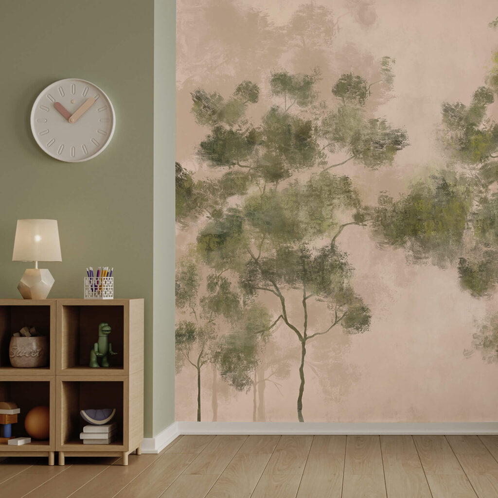 Skupina stromov so zelenými listami Skupina stromov so zelenými listami