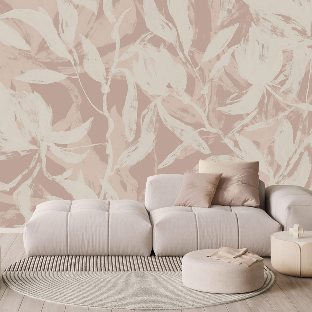 Jemné listy na jemnom pozadí