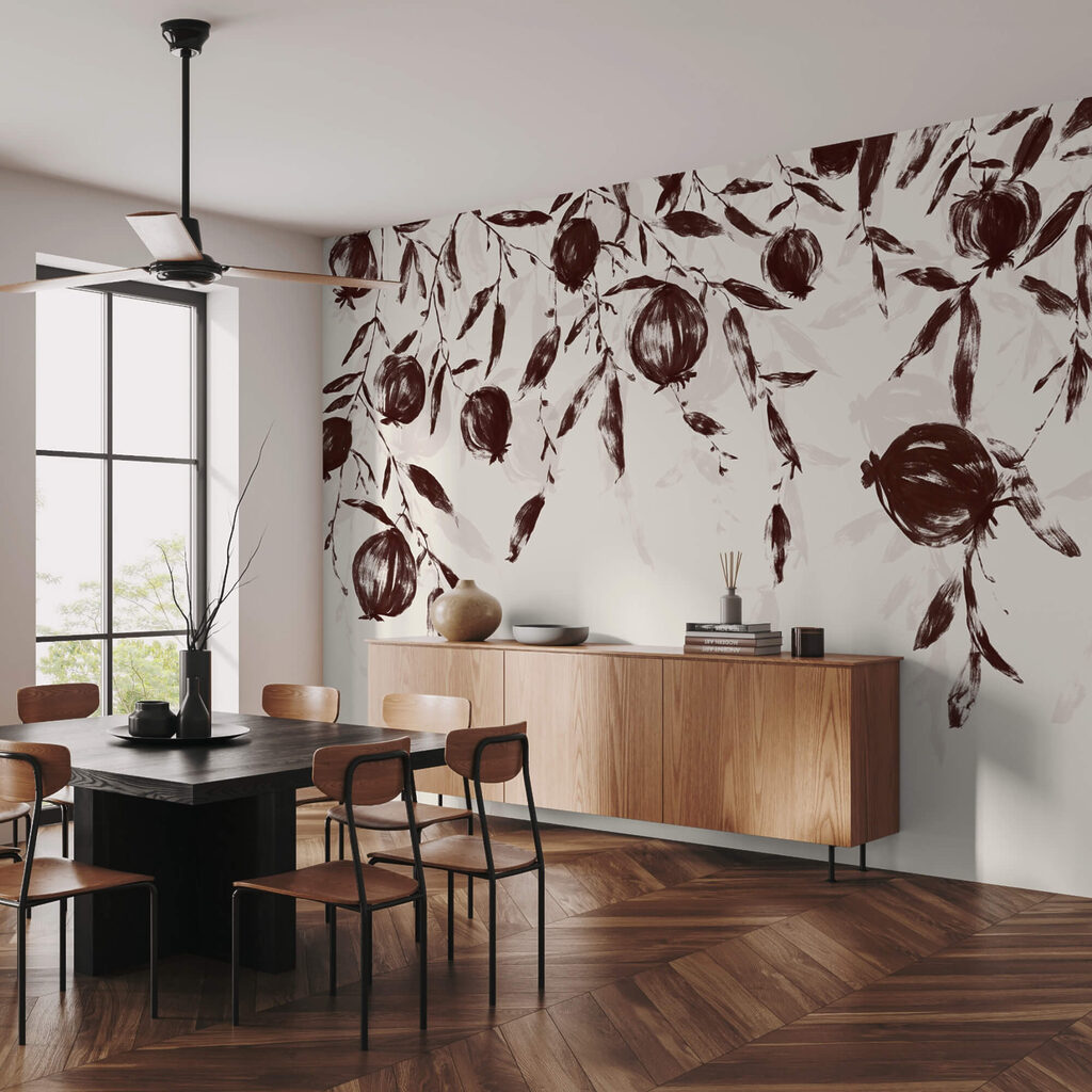 Maľba ovocia na konári