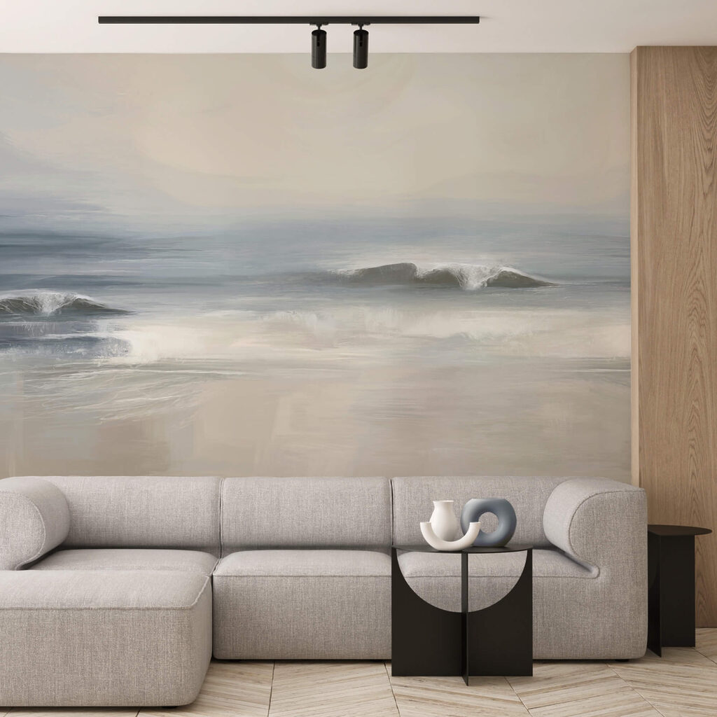 Vlny narážajúce na pláž