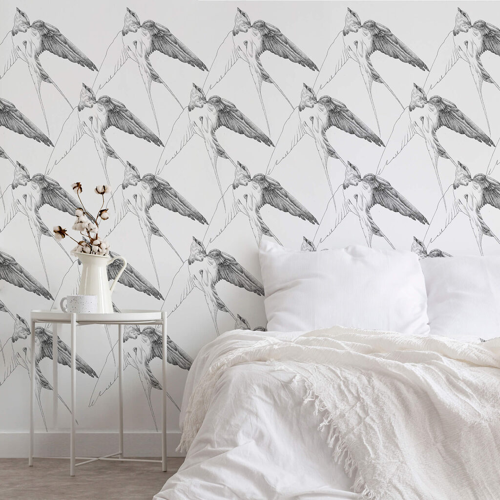 Skupina vtákov s krídlami Skupina vtákov s krídlami