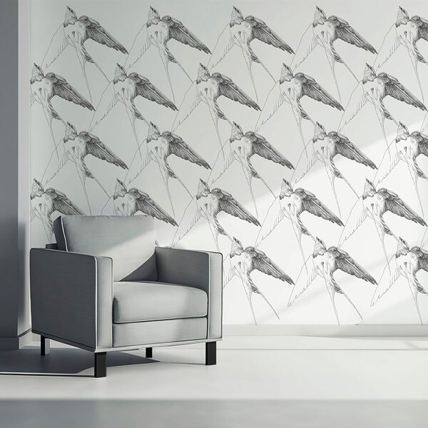 Skupina vtákov s krídlami Skupina vtákov s krídlami