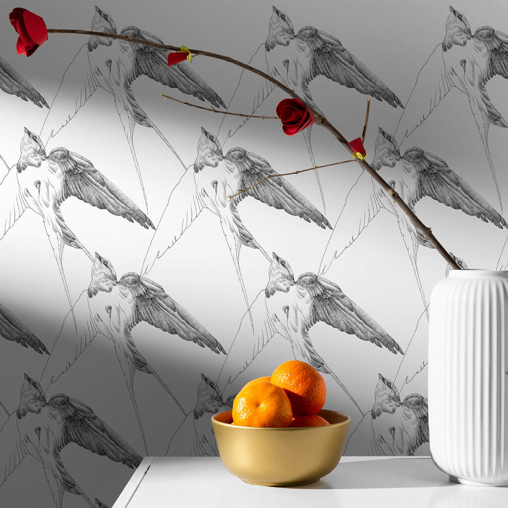 Skupina vtákov s krídlami Skupina vtákov s krídlami