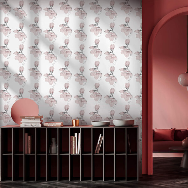 Vzor kvetov na bielom pozadí Vzor kvetov na bielom pozadí