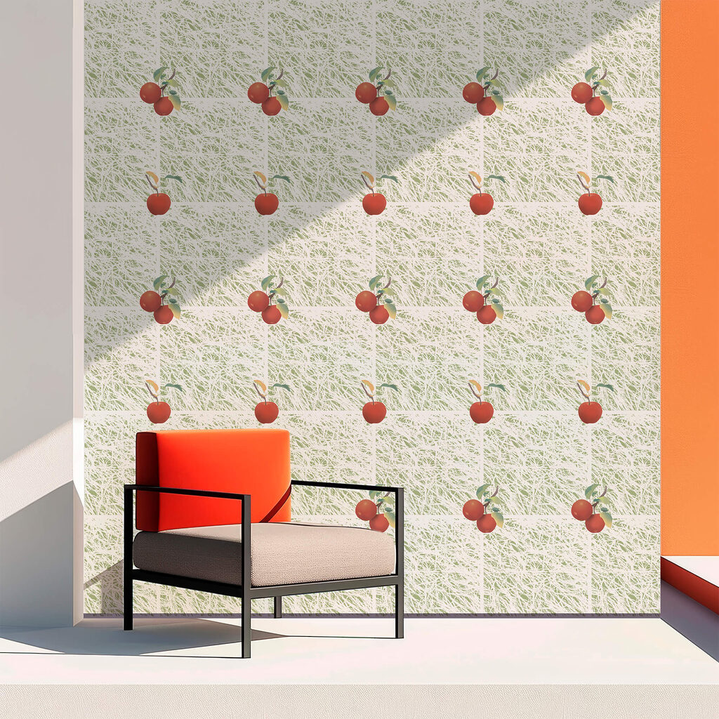 Vzor červených jabĺk