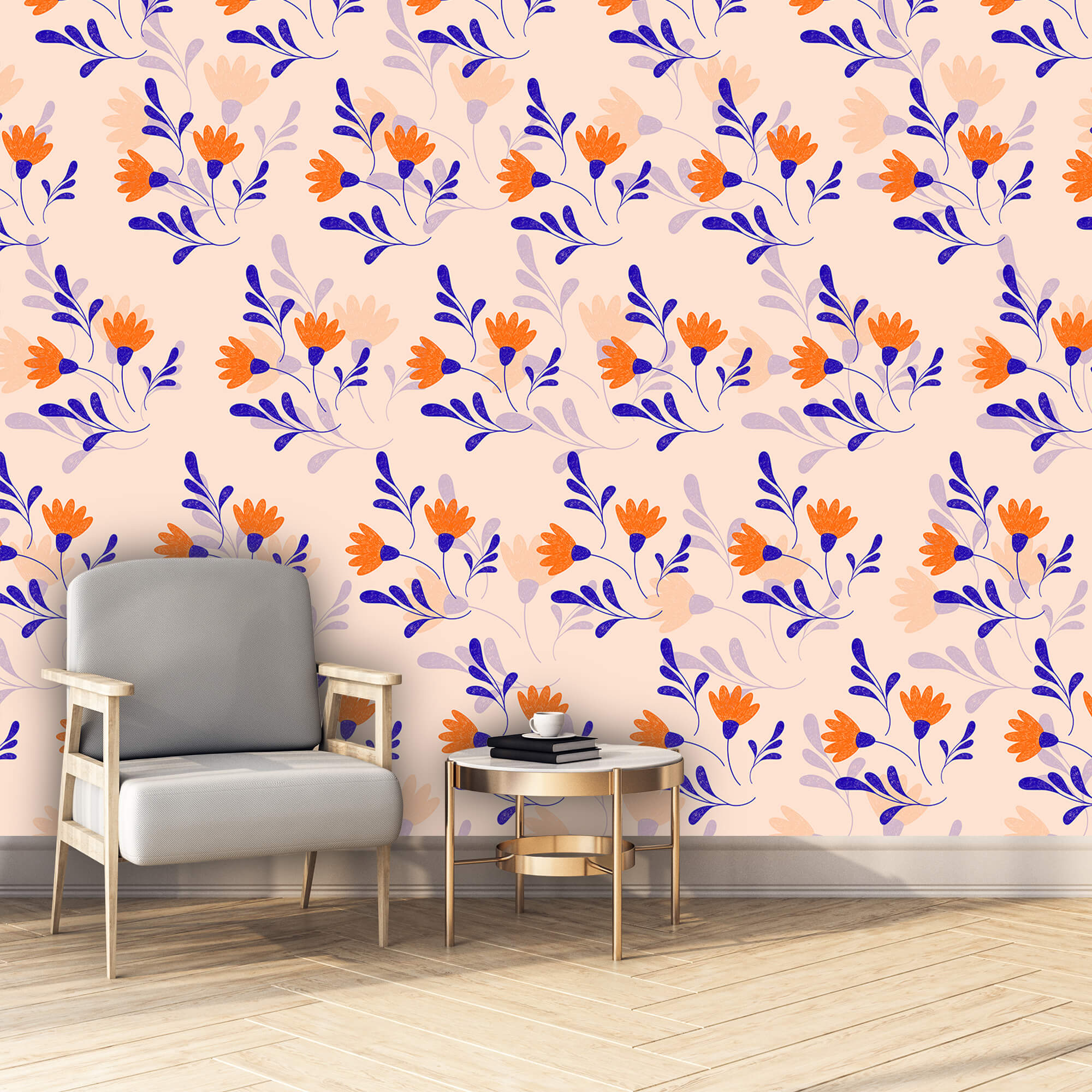 Vzor kvetov a listov Vzor kvetov a listov