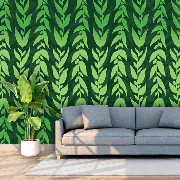 Vzor zelených listov