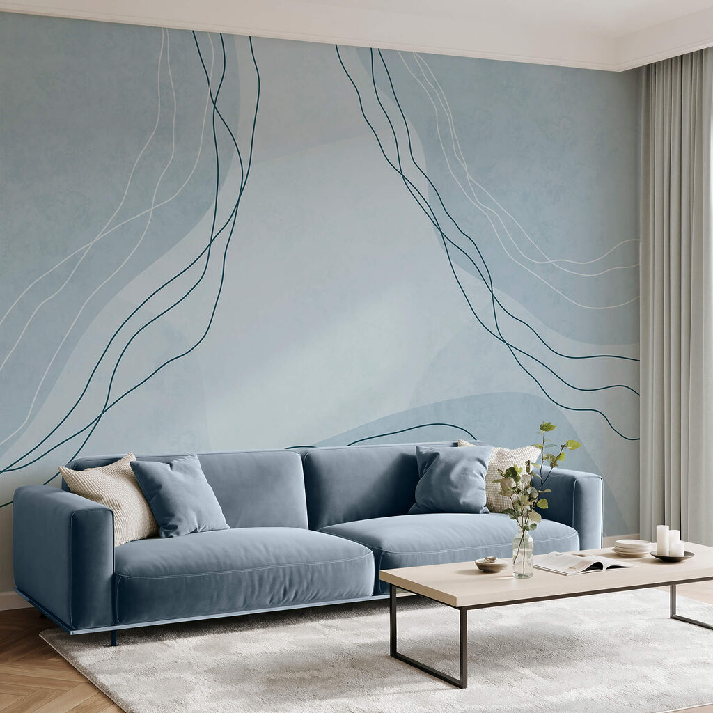 Modré a biele pozadie s čiarami