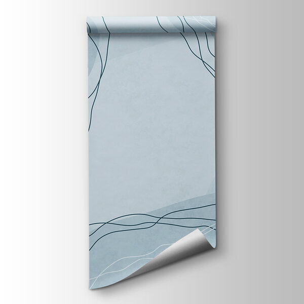 Blue and white background with lines