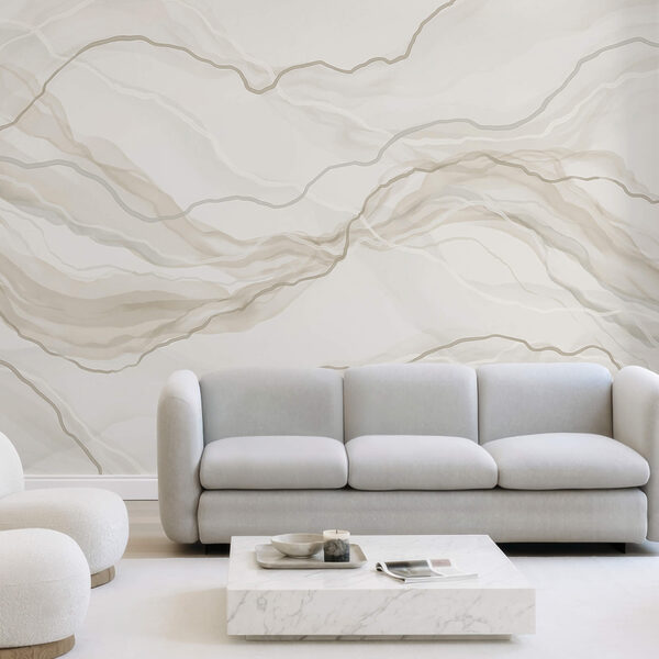 Biely a sivý mramorovaný povrch