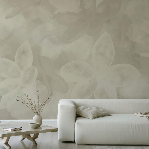 Biely kvetinový vzor