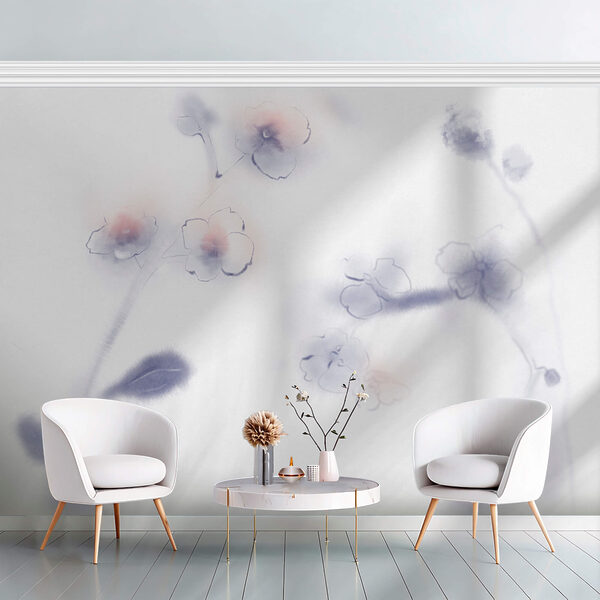 Jemné okvetné lístky v delikátnych vodových farbách