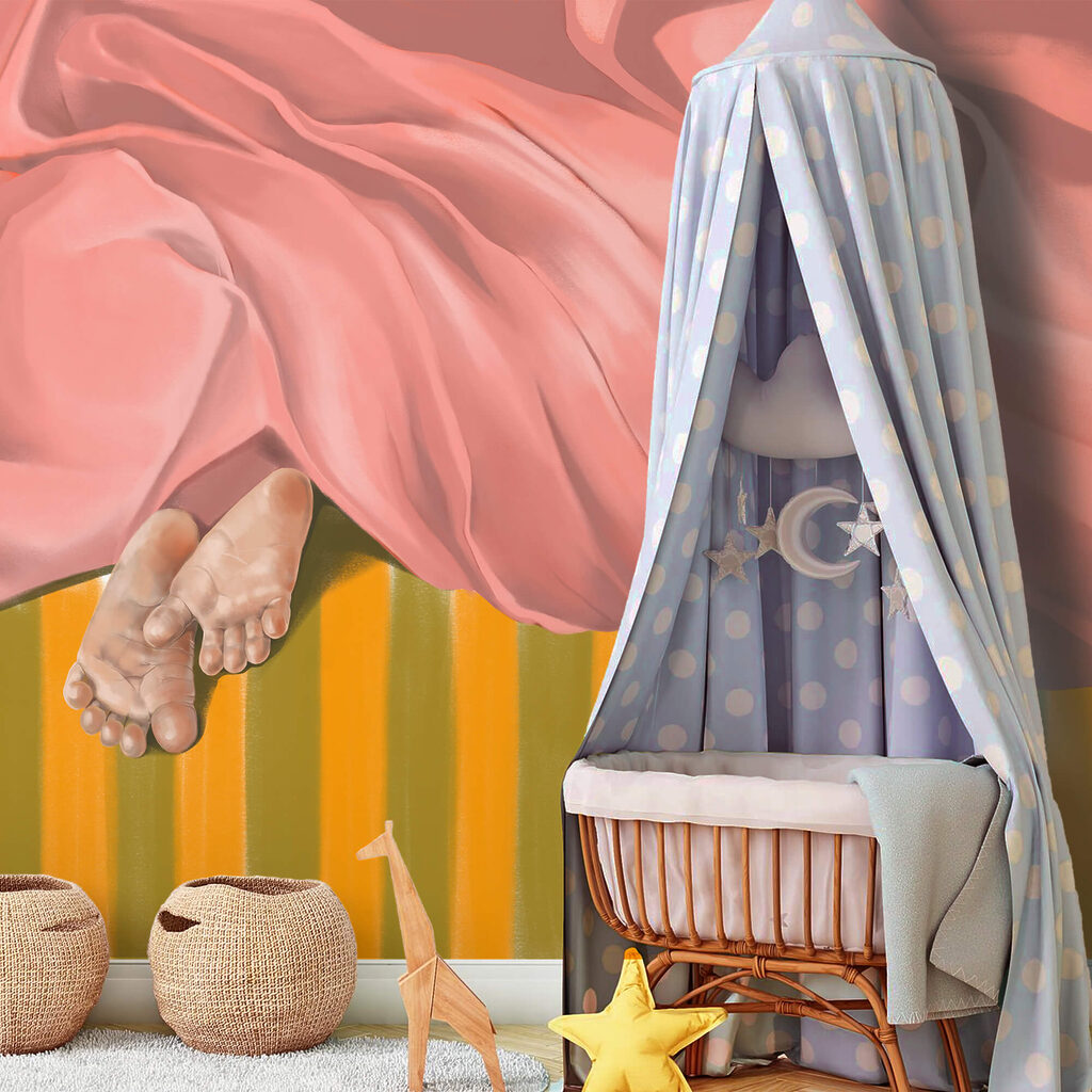 Pár nôh pod ružovou dekou