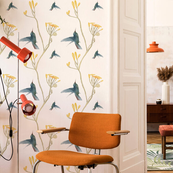 Vzor vtákov a kvetov