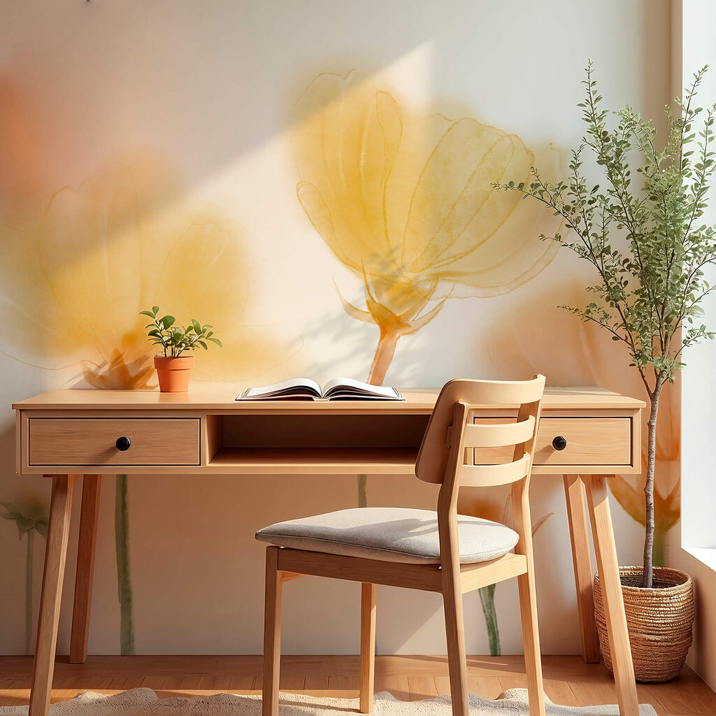 Skupina kvetov so svetlom