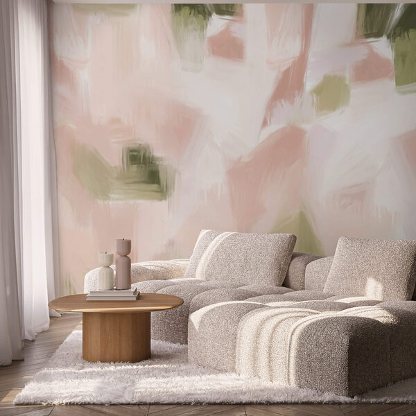 Abstraktné odtiene v jemných pastelových farbách