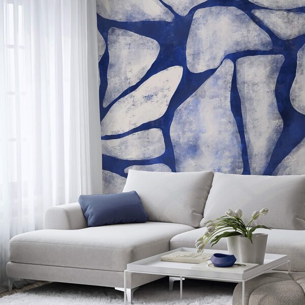 Fototapety Modro-biely vzor